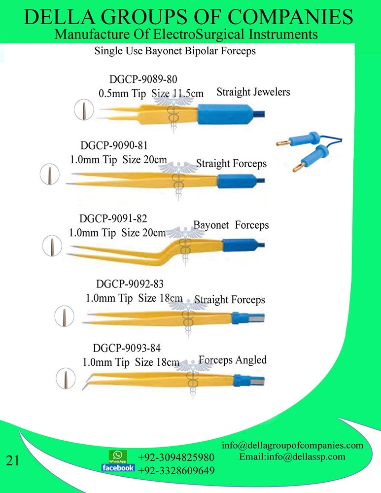 Single Use Bayonet Bipolar Forceps