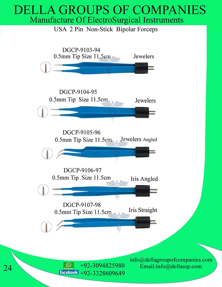 USA 2 Pin Non-Stick Bipolar Forcpes