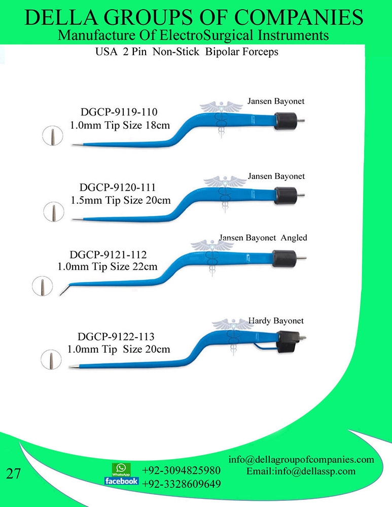 USA 2 Pin Non-Stick Bipolar Forcpes