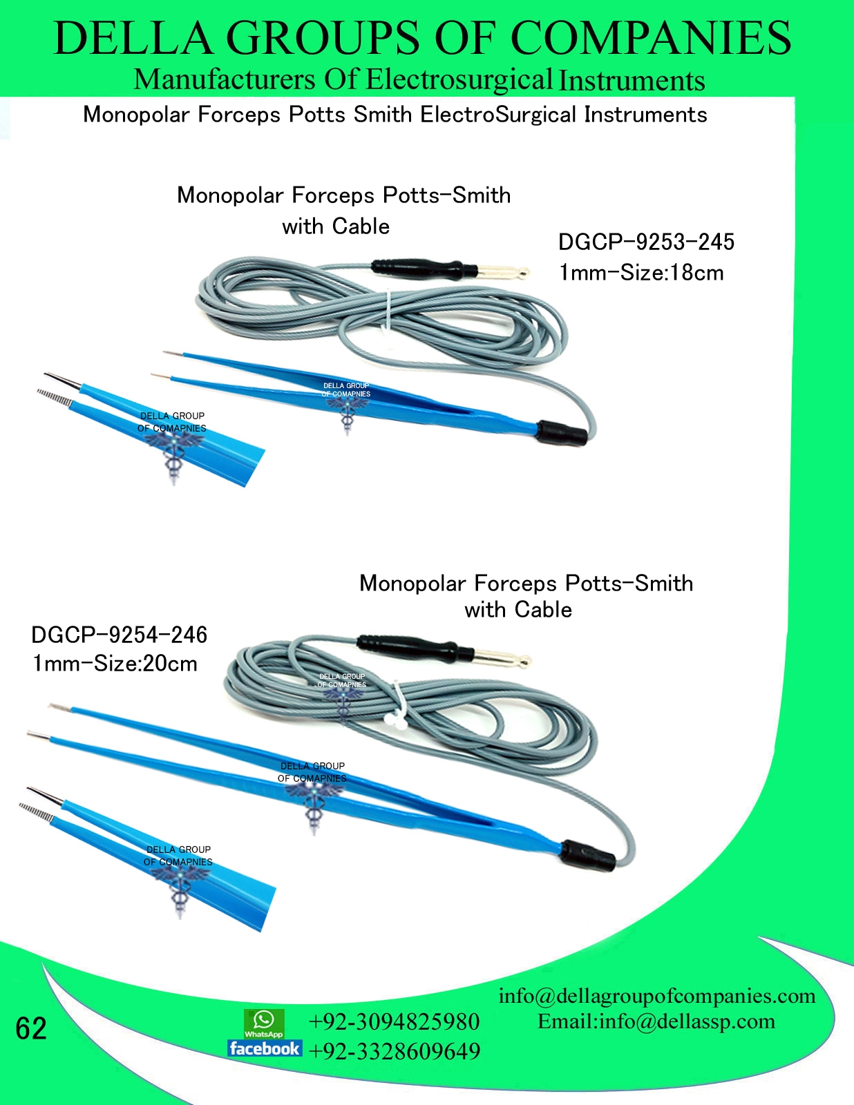 Potts Smith Hand Switch Monopolar Forceps