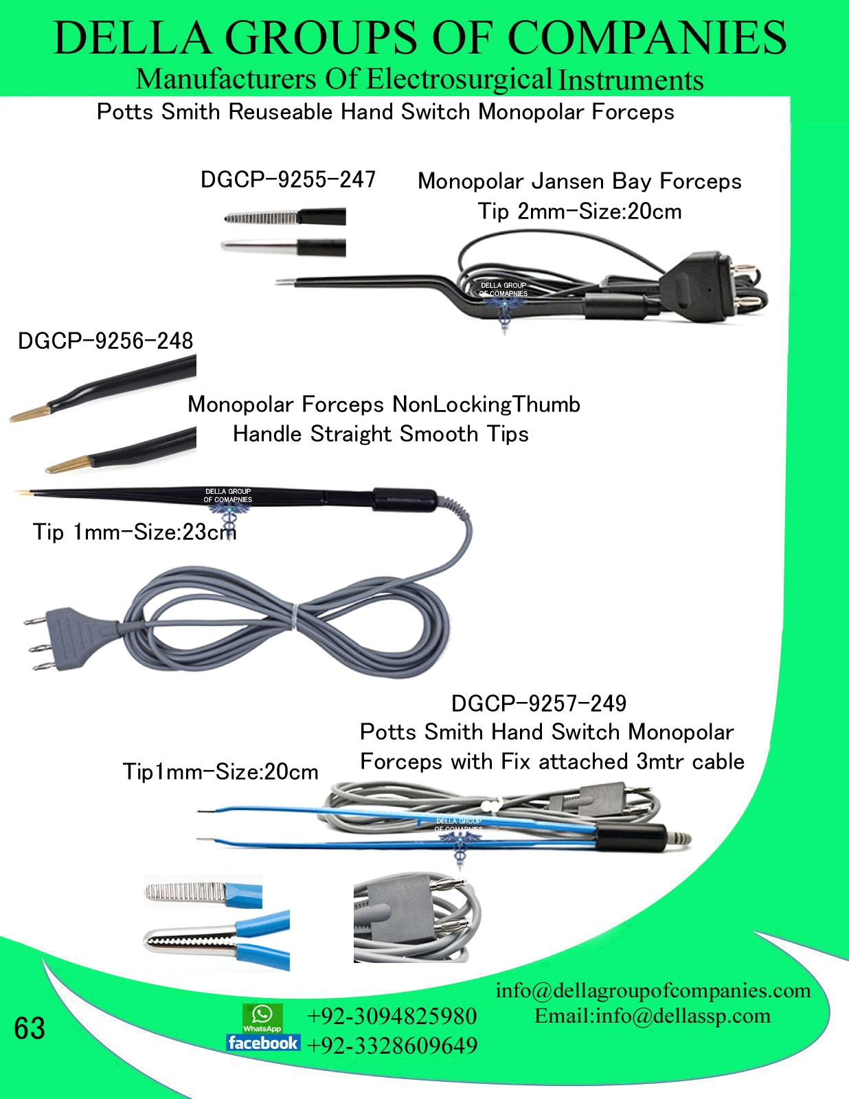 Potts Smith Hand Switch Monopolar Forceps