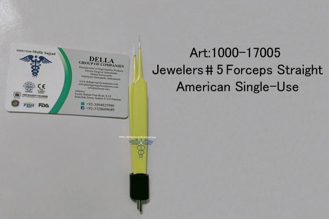  Jewelers no 5 Forceps Straight American Single
