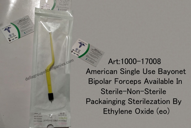 American Single Use Bayonet Bipolar Forceps Available In   Sterile-Non-Sterile Packainging 