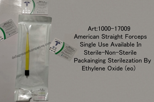  American Straight Forceps  Single Use Available In Sterile-Non-Sterile Packainging 