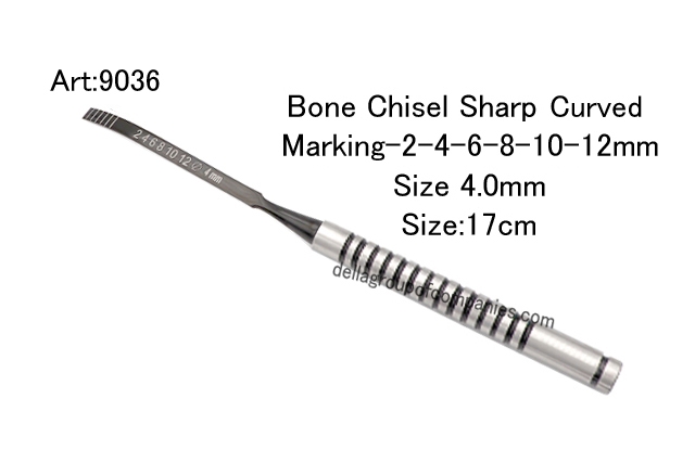 Bone Chisel Sharp Curved