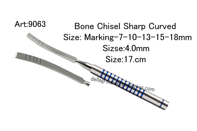 Bone Chisel Sharp Curved 