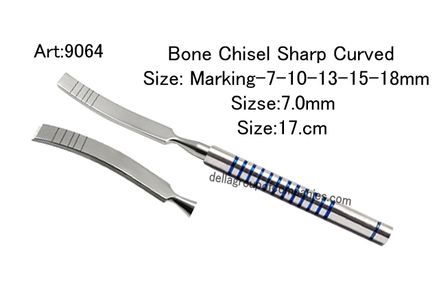 Bone Chisel Sharp Curved 