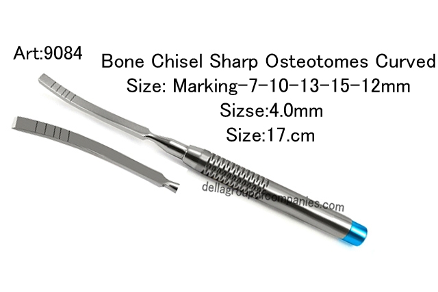  Bone Chisel Sharp Osteotomes Curved