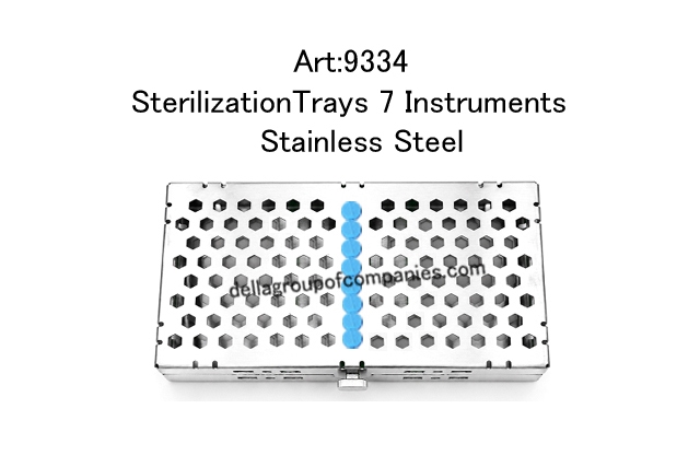 Locking Sterilization Trays 7 Instruments Stainless Steel  