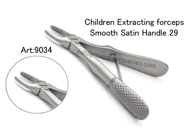 Dental Baby Extraction Forceps Satin Handle 