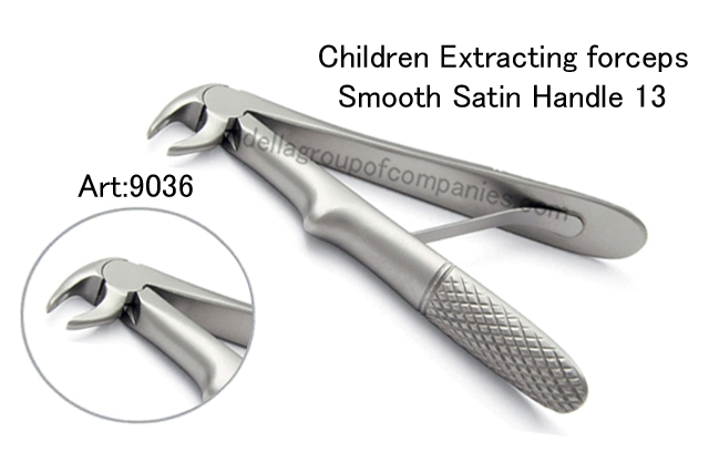 Dental Baby Extraction Forceps Satin Handle 