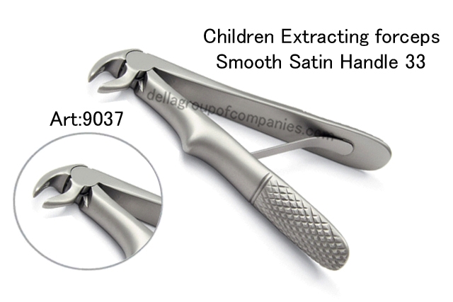 Dental Baby Extraction Forceps Satin Handle 