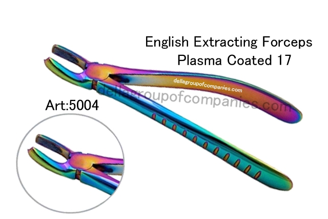 Dental English Extracting Forceps Plasma Color Fig#17 