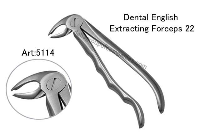 Dental English  Extraction Forceps  Anatomical & finger Handle