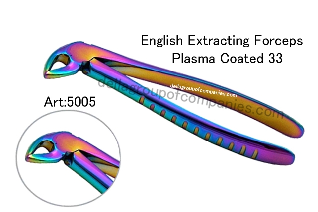 English Extracting Forceps Plasma Coated