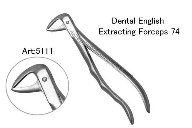 Dental English  Extraction Forceps  Anatomical & finger Handle