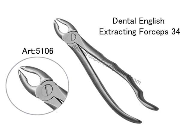 Dental English  Extraction Forceps  Anatomical & finger Handle