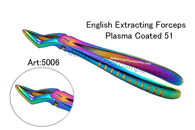 English Extracting Forceps Plasma Coated