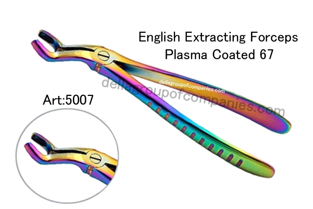 English Extracting Forceps Plasma Coated