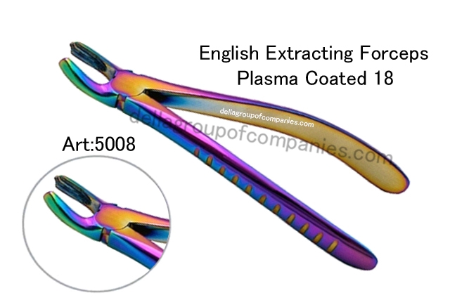 English Extracting Forceps Plasma Coated
