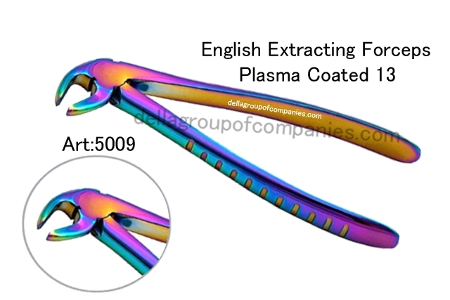 English Extracting Forceps Plasma Coated