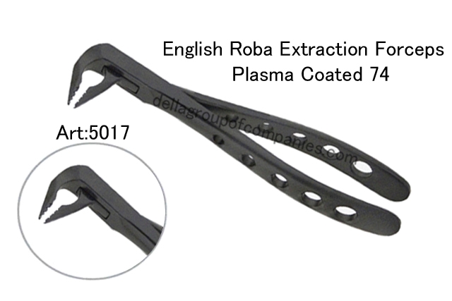 Dental English Roba Extraction Forceps Plasma Black Color