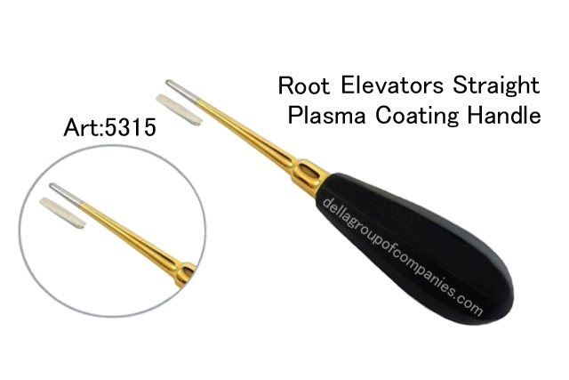 Root Elevator Straight Plasma Coating Handle 