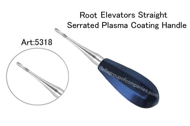 Root Elevator Straight Plasma Coating Handle 