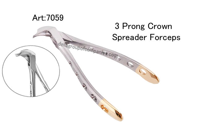 3 Prong Crown Spreader Forcep