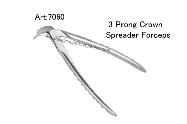 3 Prong Crown Spreader Forcep