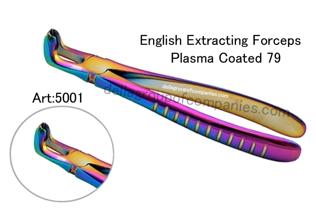 English Extracting Forceps Plasma Coated