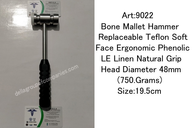 Bone Mallet Hammer  Replaceable Teflon Soft  Face  