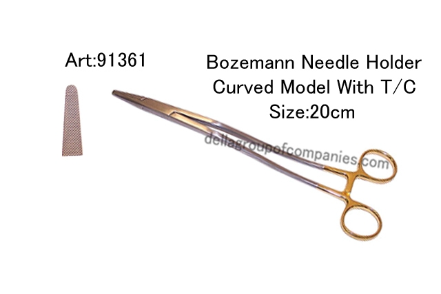 Bozemann  Needle Holder Curved Modle With T/C 