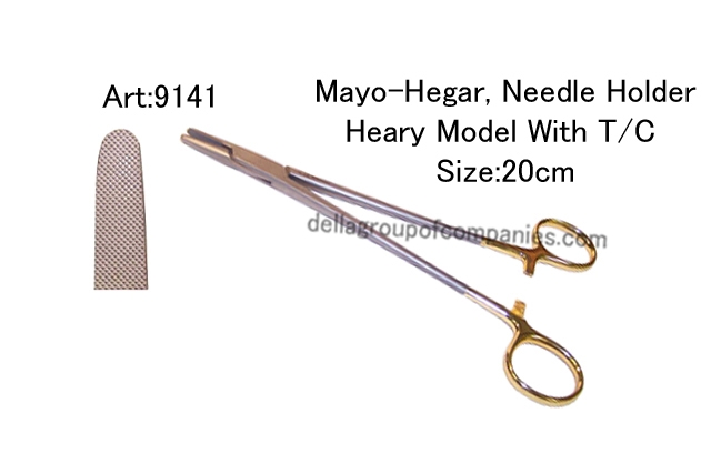 Mayo Hegar Needle Holder heary Model  With  T/C 