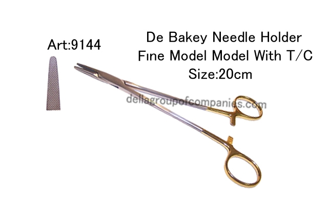 De Bakey Needle Holder Fine Model  With T/C 
