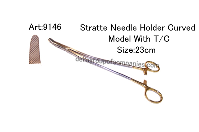 Stratte Needle Holder Curved  Modle With T/C