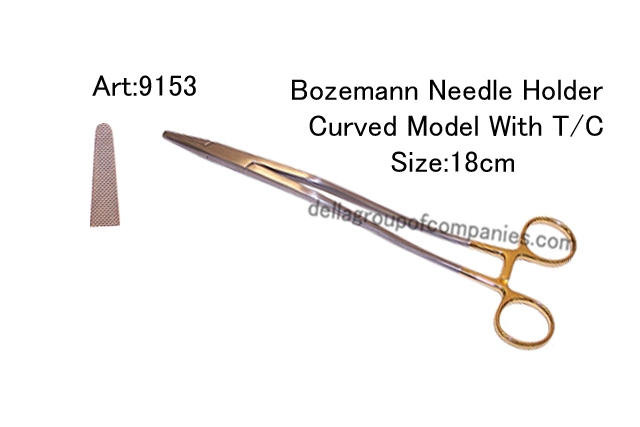 Bozemann  Needle Holder Cueved Modle With T/C 