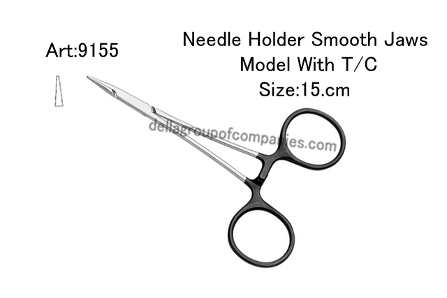 Needle Holder Smooth Jaws Model With T/C  