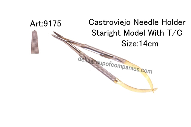 Castroviejo Needle Holder Straight Model With T/C​ 