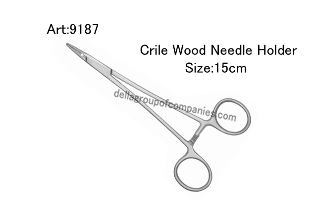Crile Wood Needle Holder    
