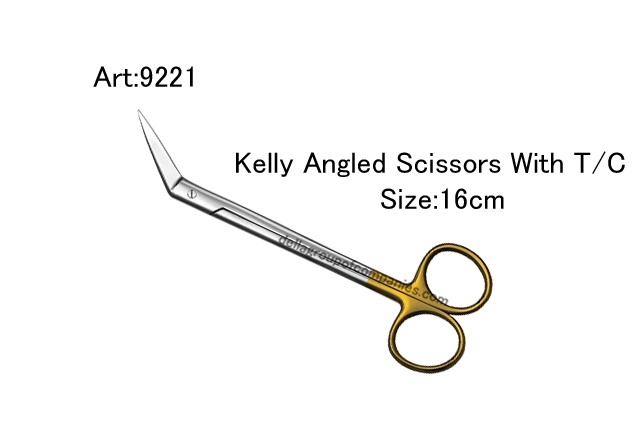 Kelly Angled Scissors  With  T/C 