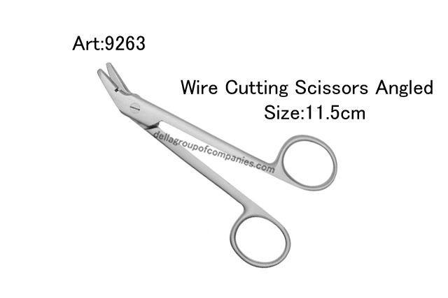 Wire Cutting Scissors Angled  