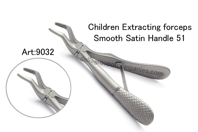 Dental Baby Extraction Forceps Satin Handle 